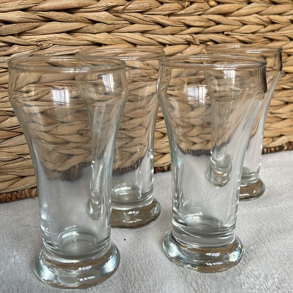 1970’s Set of 4 6 oz Drinking Dessert Glasses - Picture 1 of 8